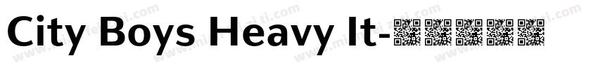 City Boys Heavy It字体转换